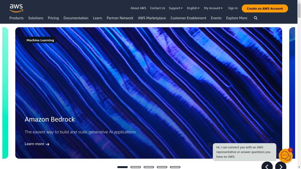 AWS website