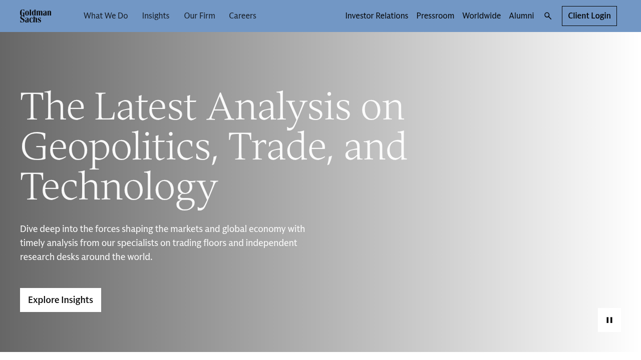 Goldman Sachs website