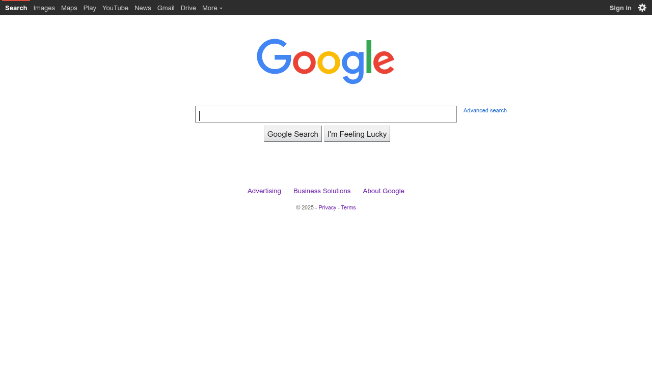 Google website