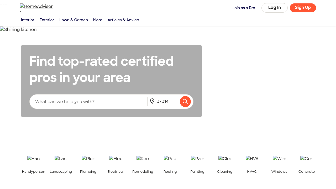 HomeAdvisor website